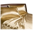 thumbnail image 1 of Divatex Home Fashions Royal Opulence Satin Full Sheet Set, Brass, 1 of 2