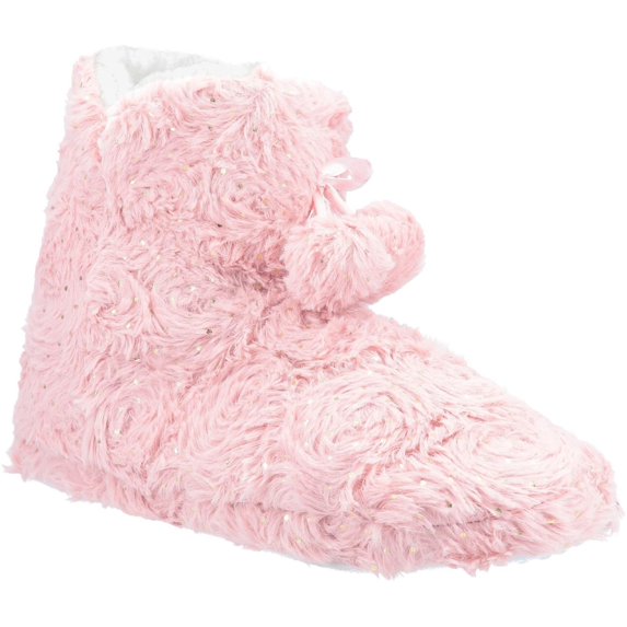 Divaz Womens Lottie Knitted Bootie Slipper