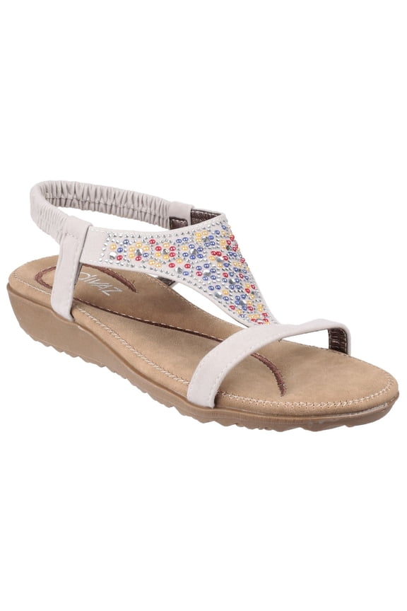 Womens Nicosia Elasticated T Bar Sandal