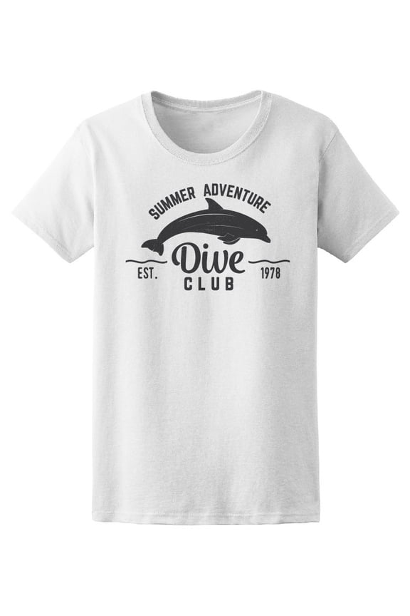 Dive Club (Dolphin) T-Shirt Men -Image by Shutterstock, Male 3X-Large