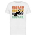 thumbnail image 1 of Dive Dive Dive Vintage Design T-Shirt Men -Image by Shutterstock, Male 3X-Large, 1 of 2