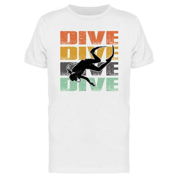 Dive Dive Dive Vintage Design T-Shirt Men -Image by Shutterstock, Male Medium
