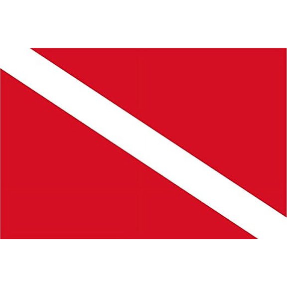 Dive Flag Decal Scuba Diving Diver Search Rescue Boat SAR Vinyl 3M Reflective sticker