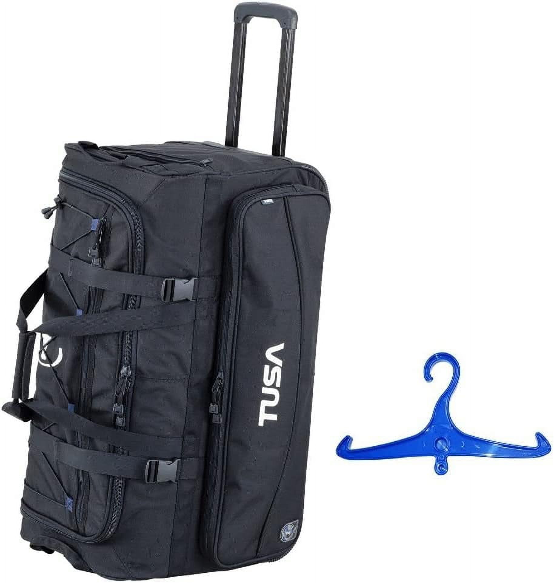 Dive Gear Duffle Bag In Black W/Divecatalog's Sticker & Blue BCD And