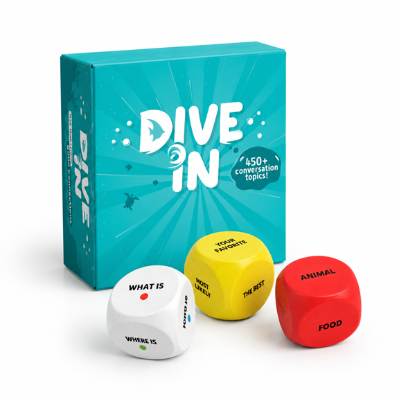 Dive In Conversation Card Game With 450+ Topics For Teens And Adults