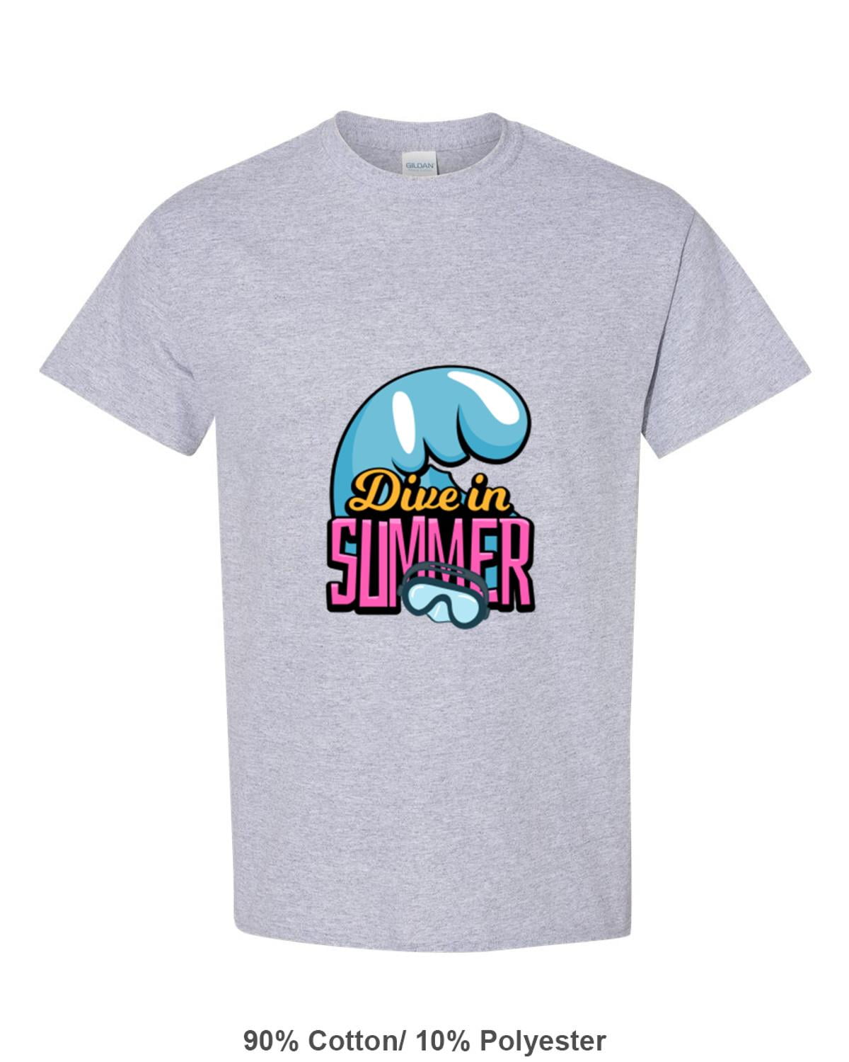 Dive In Summer Swimming Pool Beach Ocean Vacation Graphic T Shirt for Dive In Summer Swimming Pool Beach Ocean Vacation Graphic T Shirt for