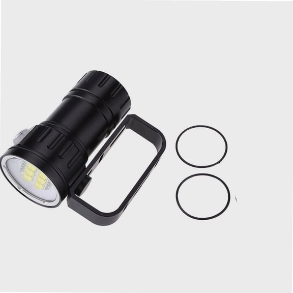 Dive Light,3.7V 28800Lm LED Diving 80m Flashlight Torch Lighting Lamp Light Handheld Video Photography Torch with Bracket Stand