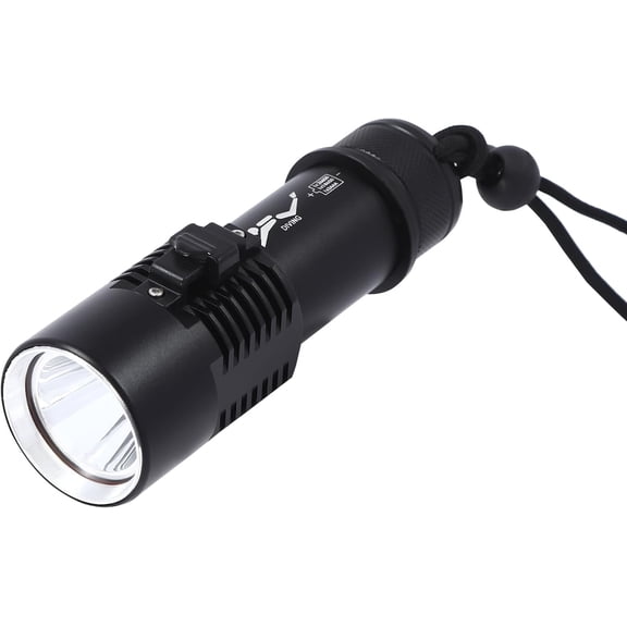 Dive Light, 300Lumens Compact Bright Diving Torch, IP88 Waterproof Submersible Flashlight, 2 Lighting Modes