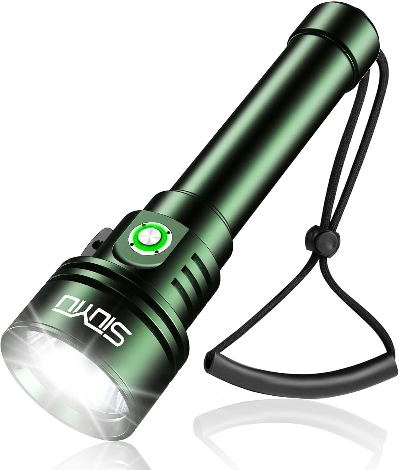 Siuyiu 3000 Lumen Rechargeable Waterproof LED Scuba Diving Flashlight, 1 Pack