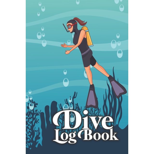 Dive Log Book Scuba Diving Logbook for Beginner, 100 Pages in 6" x 9