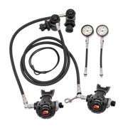 Dive Rite Sidemount Set 7' Right 22" Right with BAR SPG Regulator