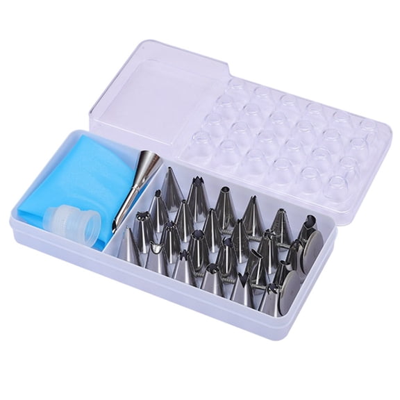Dive into For Baking with the 28 Piece Decorative Nozzle Collection in Stainless Steel