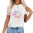 thumbnail image 1 of Dive into Learning Back to School Gifts Stylish Women's T-Shirt with Eye-Catching Graphic Design, Short Sleeves, 1 of 5