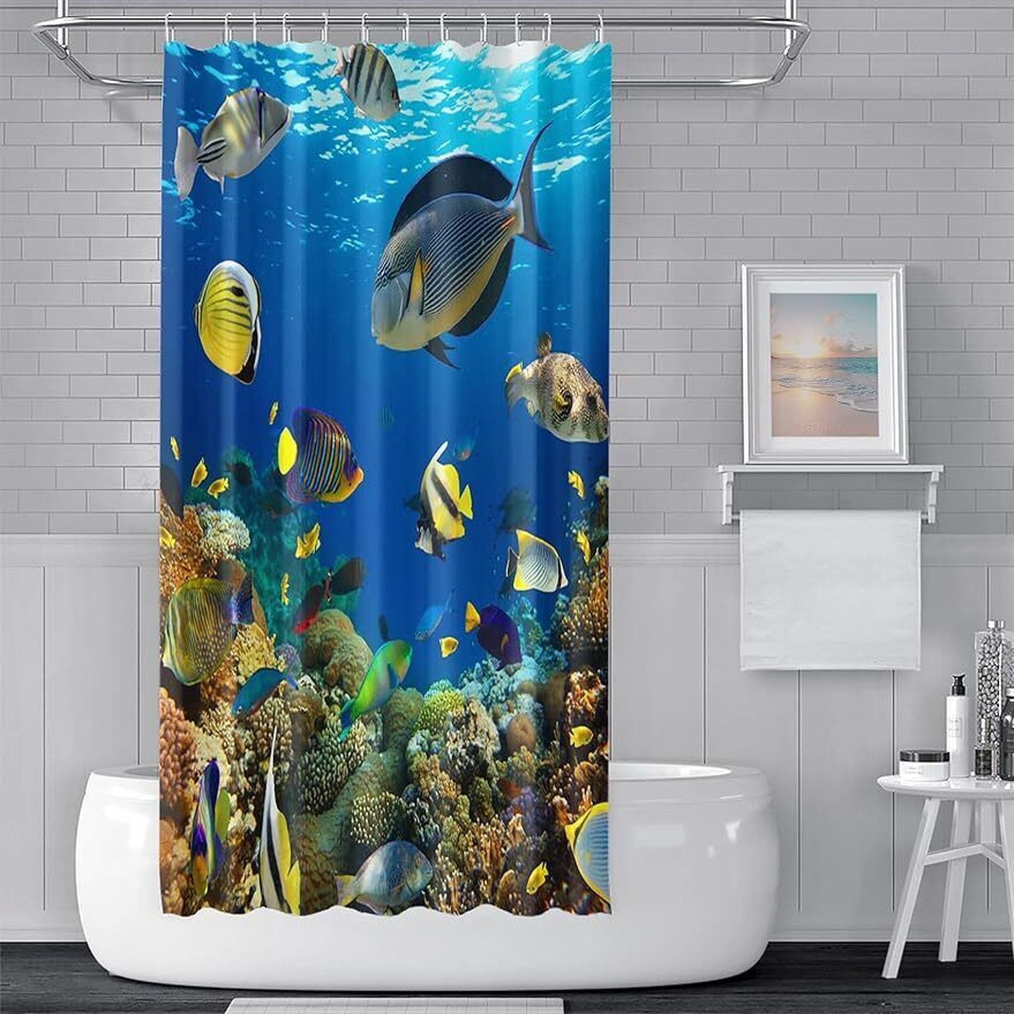 Dive into Serenity Explore Colorful Coral Reefs with Fish Shower
