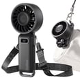 thumbnail image 1 of Diveblues Portable Turbo Fan, 100-Speed Rechargeable Handheld Fan with LED Display for Travel, Office and Outdoor Use, 1 of 10