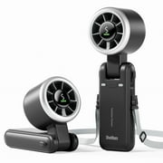 Diveblues  Handheld Fan – 4000mAh Rechargeable Turbo Mini Fan, 5-Speed Personal Cooling for Travel & Outdoor Use