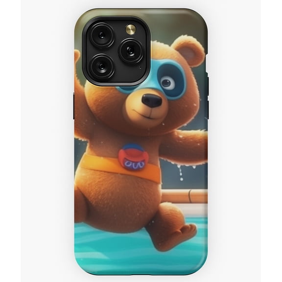 Diver Bear Barnaby Cute Animal G1758 Phone Case for iPhone17 16 15 14 13 12 11 Pro Max
