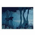 thumbnail image 1 of Diver Cutting Board, Shadowy Underwater Cave with Coral Reef Fish Types, Decorative Tempered Glass Cutting and Serving Board, in 3 Sizes, by Ambesonne, 1 of 2