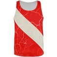 thumbnail image 1 of Diver Down Distressed Weathered Flag All Over Mens Tank Top Multi 2XL, 1 of 2