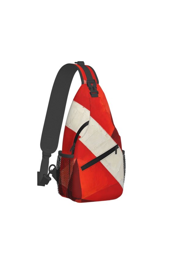 Diver Down Flag Sling Crossbody Bag Cross Body Backpack Travel Hiking Daypack