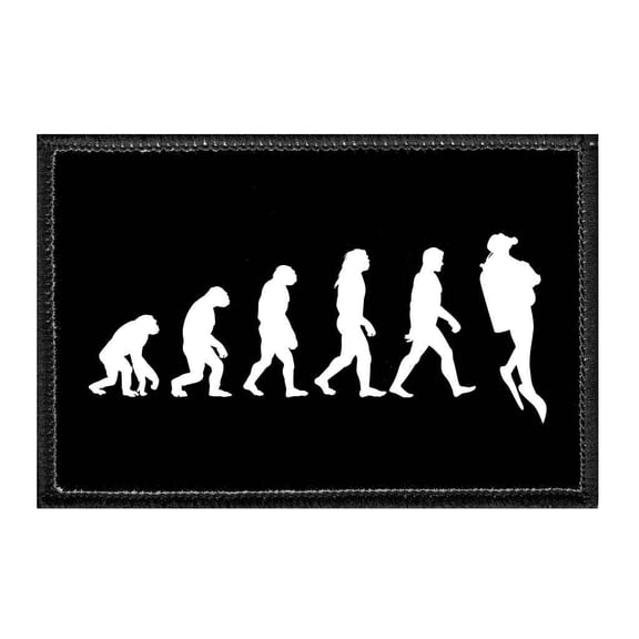 Diver - Evolution Of Man Silhouette - Removable Patch