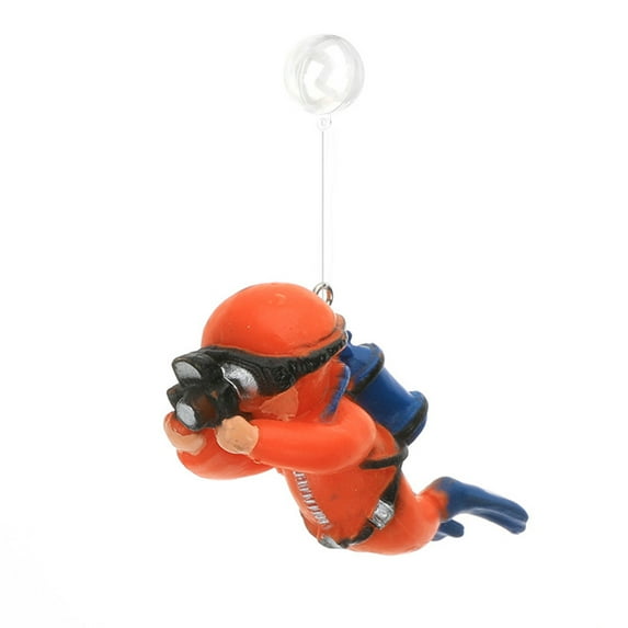 Diver Floating Creative Mini Aquarium Decorative Ornament, Diver Camera, Red Aquarium Desktop Small Fish Tank Decoration Ornament Diver Floating Creative Pvc Doll Spring Decoration For Indoor Home