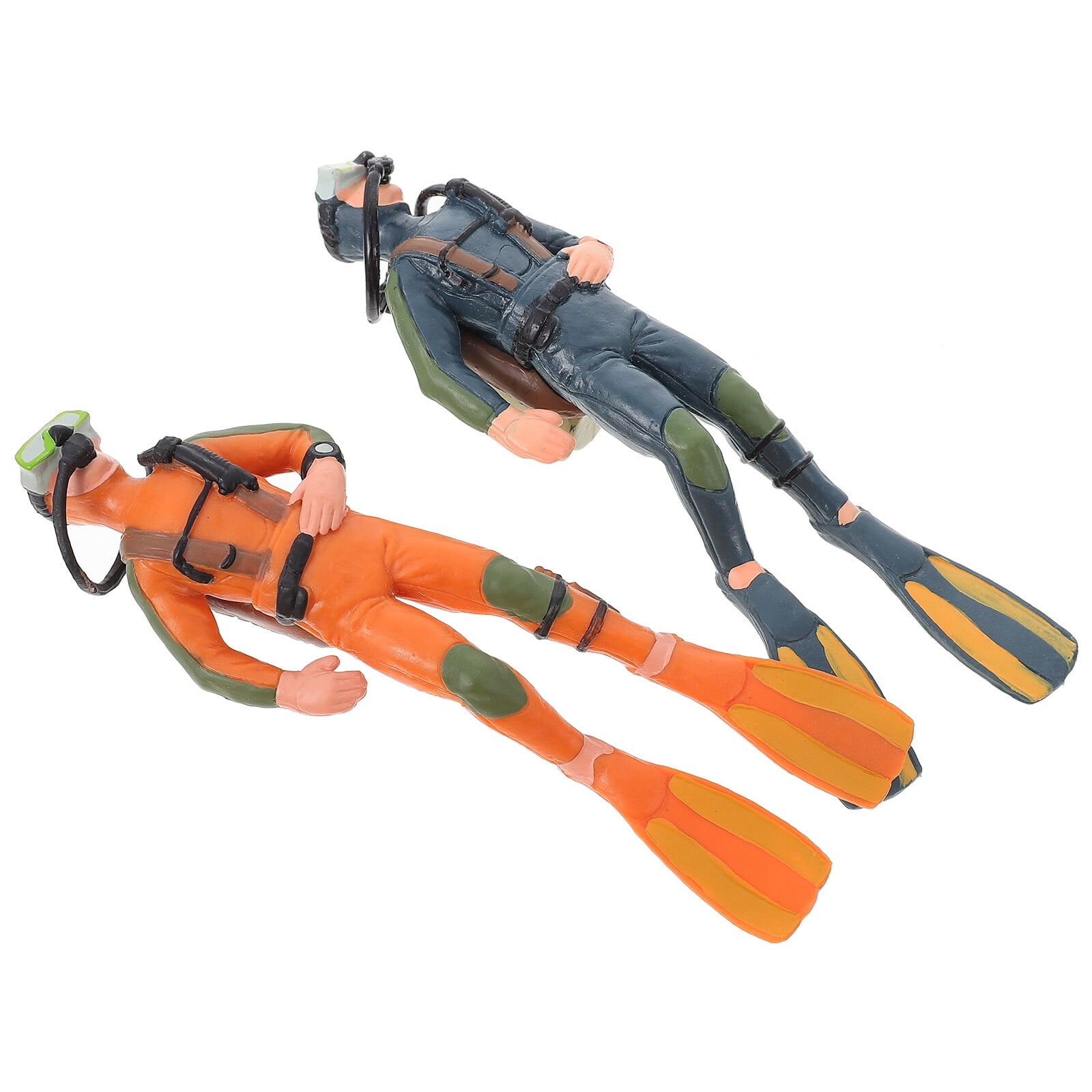 Diver Scuba Ornament Fish Aquariumdesktop Deep Sea Tank Submarine