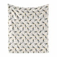 thumbnail image 1 of Diver Soft Flannel Fleece Throw Blanket, Repetitive Cartoon of Snorkeling Man with Equipment and Swim Fins, Cozy Plush for Indoor and Outdoor Use, 70" x 90", Multicolor, by Ambesonne, 1 of 6