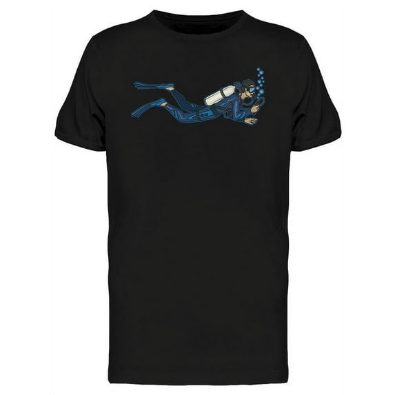 Diver Underwater T-Shirt Men -Image by Shutterstock, Male Large