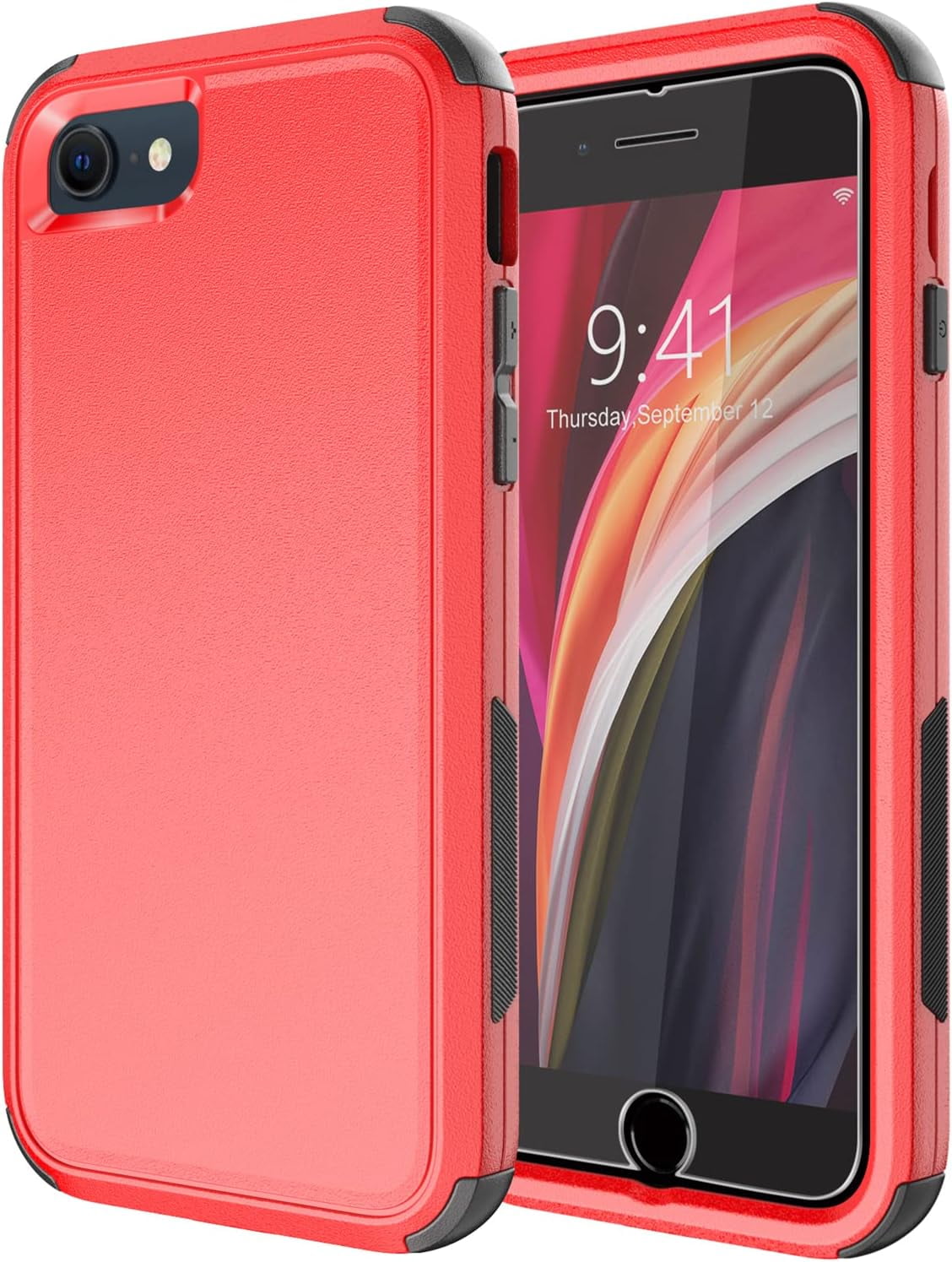 Diverbox Designed for iPhone SE case with Screen Protector Heavy Duty