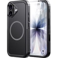 thumbnail image 1 of Diverbox Compatible for iPhone 17 Case, Heavy Duty Shockproof Phone Cover with Camera Control Button and Screen Protector - Black, 1 of 8
