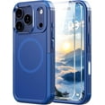 thumbnail image 1 of Diverbox Case for iPhone 17 Pro, Heavy Duty Shockproof Phone Cover with Camera Control Button and Screen Protector - Blue, 1 of 8