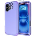 thumbnail image 1 of Diverbox Phone Case for iphone 16 Plus with Screen Protector, Heavy Duty Protection Shockproof DropProof Cover Compatible with MagSafe - Purple, 1 of 7