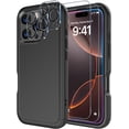 thumbnail image 1 of Diverbox Phone Case for iphone 16 Pro Max with Screen Protector, Heavy Duty Protection Shockproof DropProof Cover Compatible with MagSafe - Black, 1 of 7