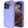 thumbnail image 1 of Diverbox Phone Case for iphone 16 Pro Max with Screen Protector, Heavy Duty Protection Shockproof DropProof Cover Compatible with MagSafe - Purple, 1 of 7