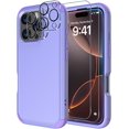 thumbnail image 1 of Diverbox Phone Case for iphone 16 Pro Max with Screen Protector, Heavy Duty Protection Shockproof DropProof Cover Compatible with MagSafe - Purple, 1 of 7