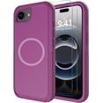 thumbnail image 1 of Diverbox Magnetic  Phone Case Compatible for iphone 16E / 17E with Screen Protector, Heavy Duty Protection Shockproof DropProof Cover  - Purple, 1 of 7