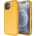 thumbnail image 1 of Diverbox for iPhone 12 Case [Shockproof] [Dropproof] [Tempered Glass Screen Protector + Camera Lens Protector],Heavy Duty Protection Phone Case Cover for Apple iPhone 12 (Yellow), 1 of 7