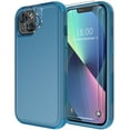 thumbnail image 1 of Diverbox for iPhone 13 Case [Shockproof] [Dropproof] [Tempered Glass Screen Protector + Camera Lens Protector],Heavy Duty Protection Phone Case Cover for Apple iPhone 13 (Blue), 1 of 7