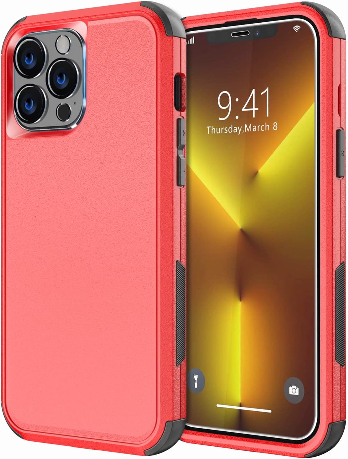 Diverbox for iPhone 13 Pro Max Case [Shockproof] [Dropproof] [Tempered