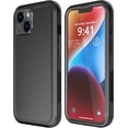 thumbnail image 1 of Diverbox for iPhone 14 Case [Shockproof] [Dropproof] [Tempered Glass Screen + Camera Lens Protector],Heavy Duty Protection Phone Case Cover for Apple iPhone 14 (Black), 1 of 8