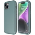 thumbnail image 1 of Diverbox for iPhone 14 Plus Case [Shockproof] [Dropproof] [Tempered Glass Screen + Camera Lens Protector],Heavy Duty Protection Phone Case Cover for Apple iPhone 14 Plus (Pine Green), 1 of 8
