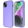 thumbnail image 1 of Diverbox for iPhone 14 Plus Case [Shockproof] [Dropproof] [Tempered Glass Screen + Camera Lens Protector],Heavy Duty Protection Phone Case Cover for Apple iPhone 14 Plus (Purple), 1 of 8
