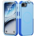 thumbnail image 1 of Diverbox for iPhone 16e Case [Compatible with MagSafe] [Shockproof] [Dropproof] [with Screen Protector ] Heavy Duty Protection Phone Case Cover for Apple iPhone 16e 2025 6.1 inch(Blue), 1 of 7