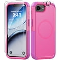 thumbnail image 1 of Diverbox for iPhone 16e 17e Case [Compatible with MagSafe] [Shockproof] [Dropproof] [with Screen Protector ] Heavy Duty Protection Phone Case Cover for Apple iPhone 16e 17e 6.1 inch(Pink), 1 of 7