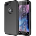 thumbnail image 1 of Diverbox Compatible for iPhone 8 Plus Case iPhone 7 Plus Case [Shockproof] [Dropproof] [Dust-Proof],Heavy Duty Protection Phone Case for  iPhone 8 Plus & 7 Plus (Black), 1 of 7