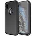 thumbnail image 1 of Diverbox Compatible for iPhone X Case/iPhone Xs Case [Shockproof] [Dropproof] [Tempered Glass Screen Protector ] Heavy Duty Protection Phone Case Cover (Black), 1 of 7