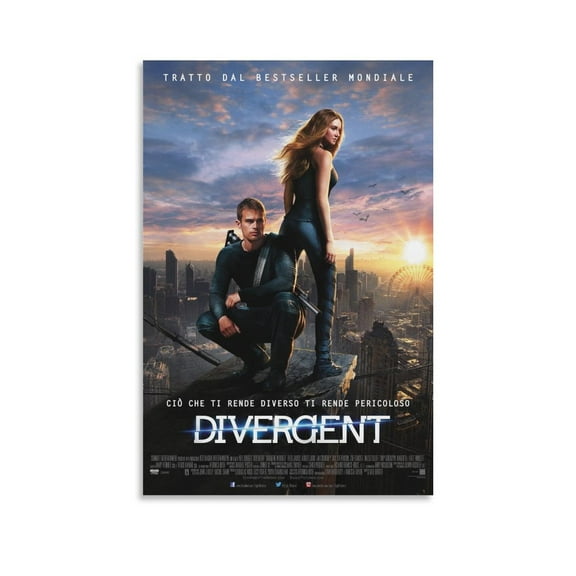 Divergent Classic Movie Poster Room Aesthetic Poster Print Art Wall Painting Canvas Posters Gifts Modern Bedroom Decor 16x24inch(40x60cm)