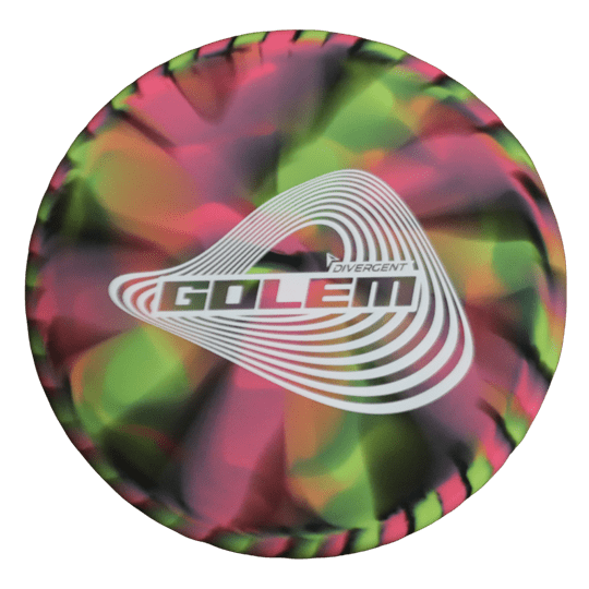 Divergent Discs Golem - Stayput Plastic - Overstable Disc Golf Approach Disc (Black/Green/Pink)