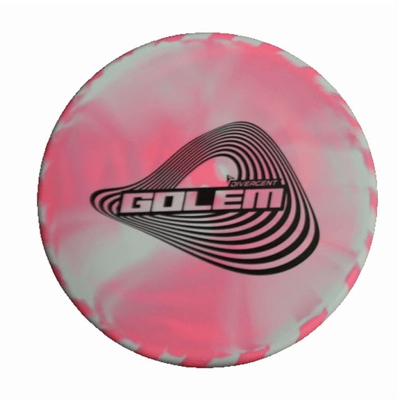 Divergent Discs Golem - Stayput Plastic - Overstable Disc Golf Approach Disc (Gray/Pink)